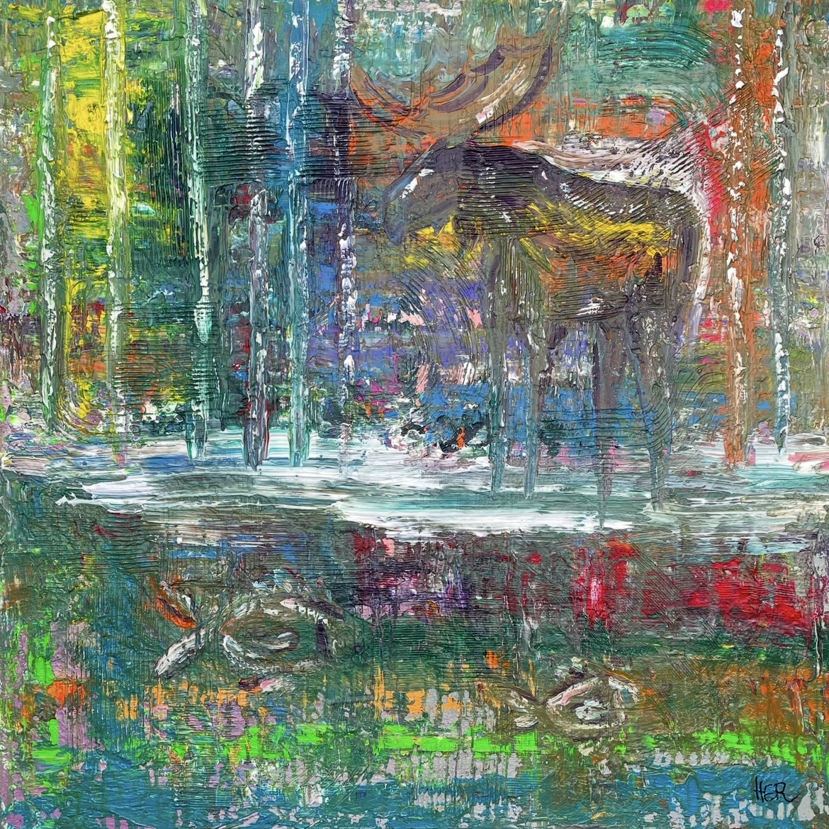 ”Metsänvartija”, 2025, 90x90x4cm, 520e