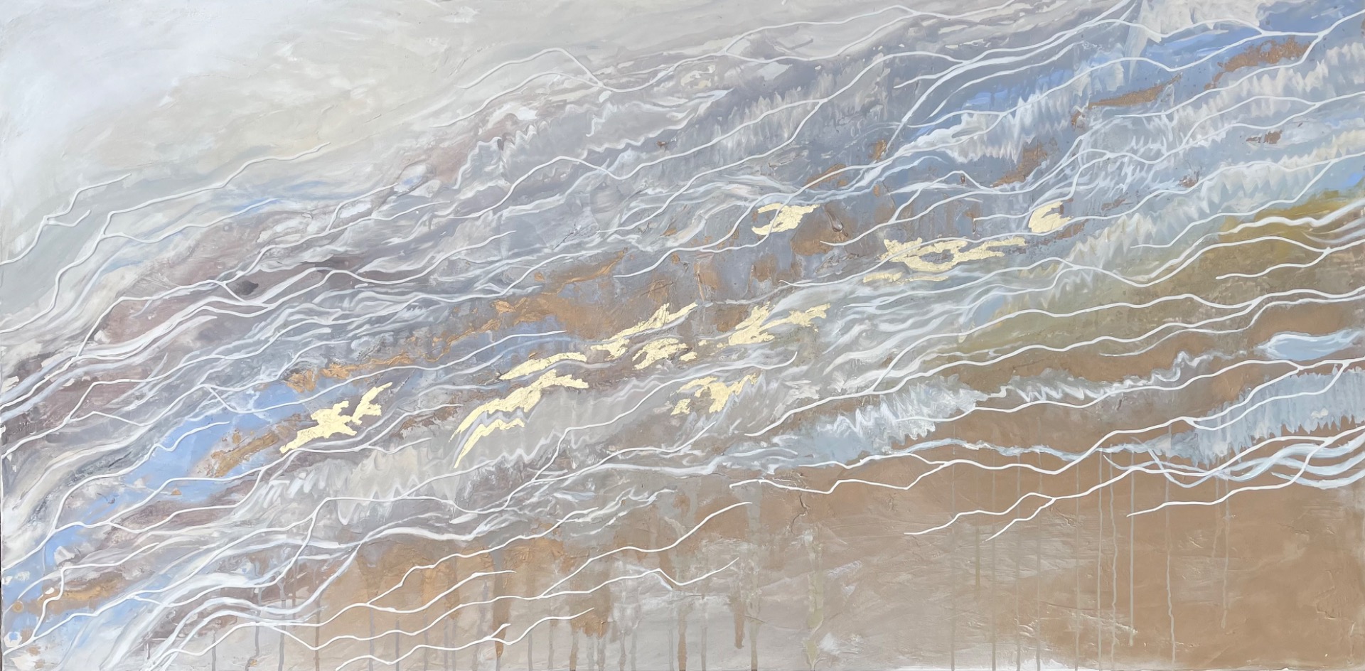 ”Vuorovesi”, 2026, 100x200x4cm, 720e